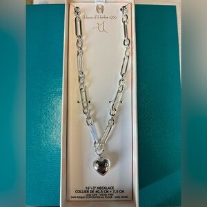 House of Harlow 1960 Silver Heart Necklace